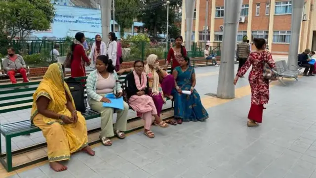 अस्पतालमा बिरामीहरू