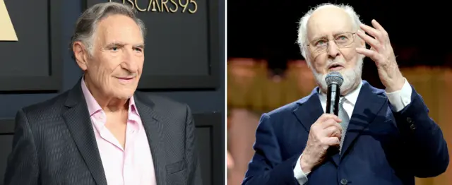 جاد هرش (چپ) رکورددار بیشترین فاصله بین دو نامزدی است و جان ویلیامز، مسن‌ترین کسی که نامزد جایزه اسکار شده است