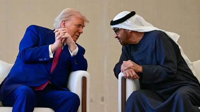 محمد بن زايد وترامب