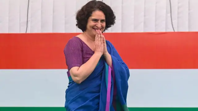 কংগ্রেস নেত্রী প্রিয়াঙ্কা গান্ধী