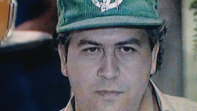 Retrato de Pablo Escobar.