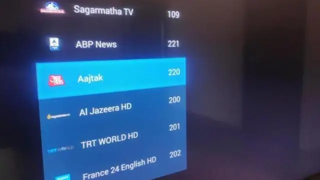 टीभीमा विभिन्न च्यानल