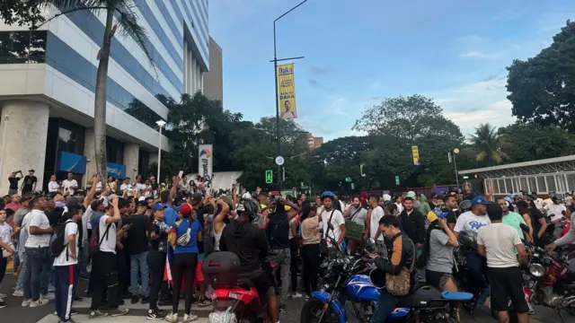 Concentração de manifestantes em Altamira 