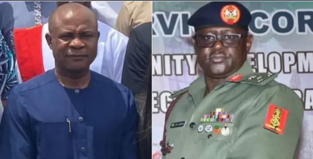Peter Mbah na Onyeisi NYSC bụ Brig-Gen Yushua Dogara Ahmed