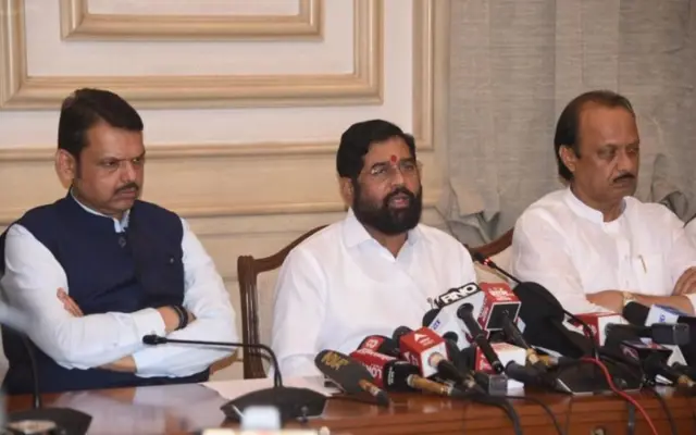 देवेंद्र फडणवीस, एकनाथ शिंदे, अजित पवार