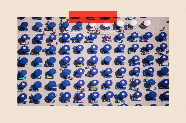 Images aériennes des plages siciliennes en pleine canicule