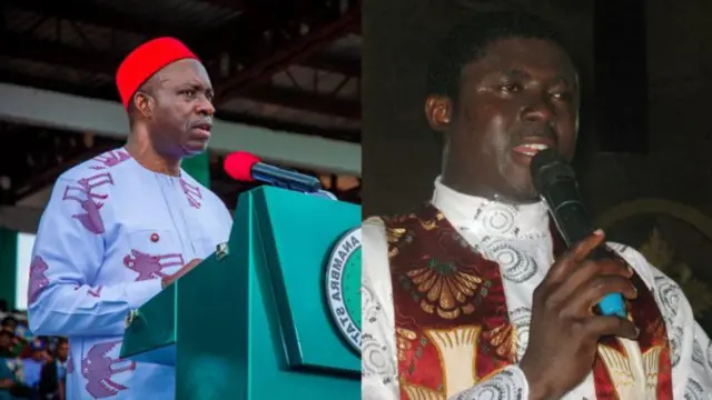 Chukwuma Soludo na Fr Ebube Mmụọ Nsọ