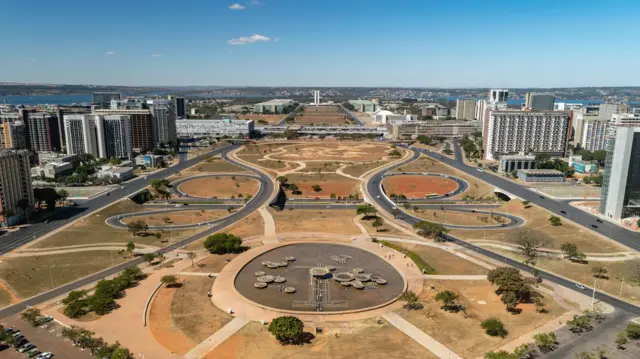 Parte de Brasília vista de cima