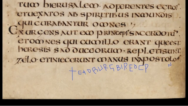 O rabisco oculto no livro que deu origem às investigações.