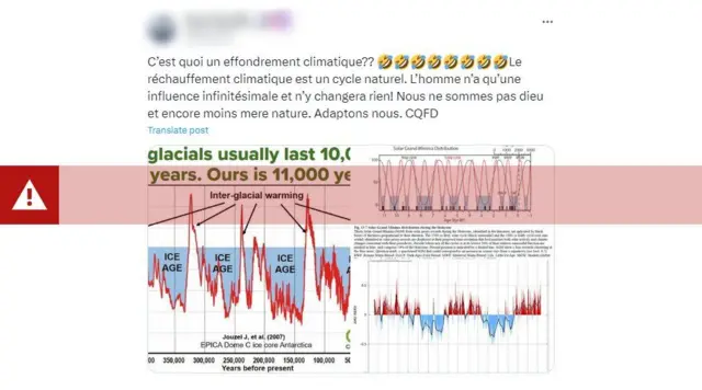 Capturaapostar na loteria pela internet é segurotelaapostar na loteria pela internet é seguroum tuíte,apostar na loteria pela internet é segurofrancês, argumentando erroneamente que a mudança climática é um “ciclo natural” sobre o qual os humanos têm pouca influência