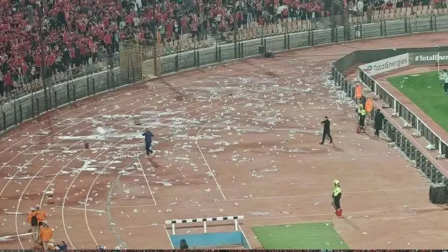 أحداث في مباراة الأهلي والجيش الملكي