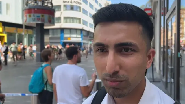 ロンドン繁華街で女の子が刺される 近くの店舗警備員たちが男