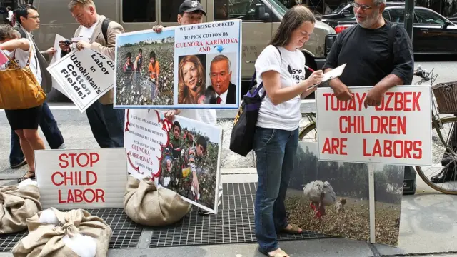 Özbekistan protesto