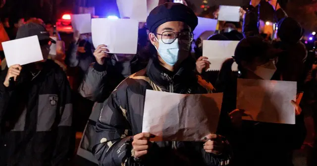 Protestas en Shanghái.