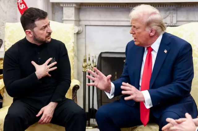 Trump e Zelensky no Salão Oval da Casa Branca