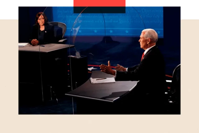 마이크 펜스와 해리스의 TV토론회