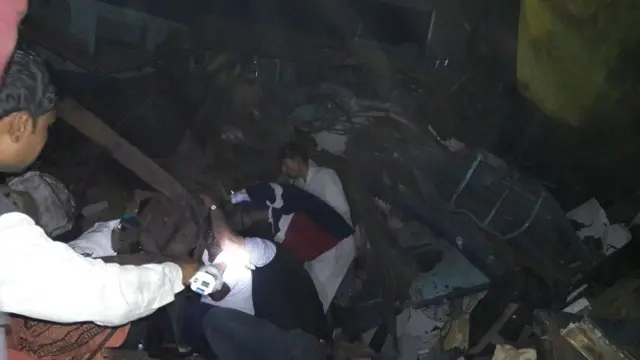 हादसे में घायल लोग