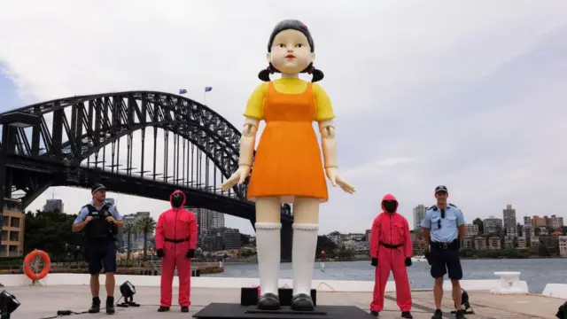 عرائس تجسد نجوم مسلسل "لعبة الحبار" الكوري الجنوبي