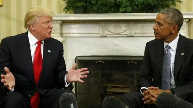 Donald Trump y Barack Obama