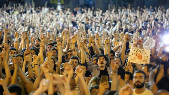 Протесты в Грузии