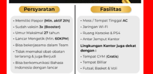 Contoh temuan iklan lowongan kerja Kamboja palsu