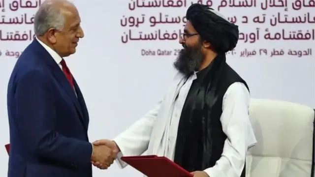 গত মার্চে কাতারের দোহায় যুক্তরাষ্ট্রের সঙ্গে তালেবান চুক্তি স্বাক্ষর করে
