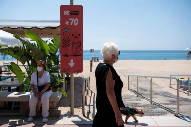 Una playa en España