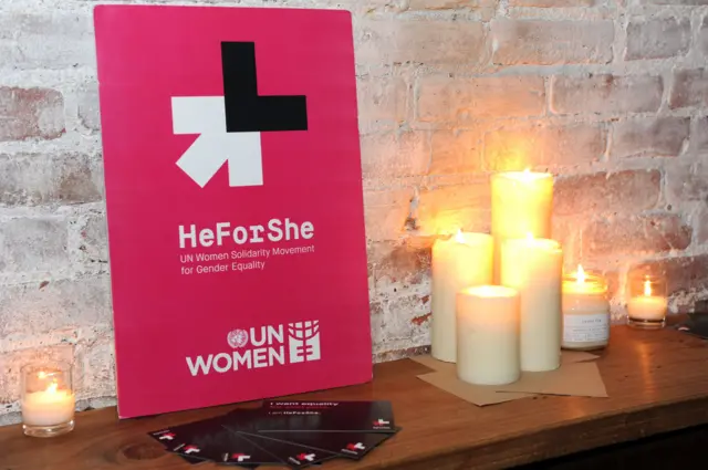 HeForShe кыймылы өткөргөн иш-чаралардын биринде тартылган сүрөт