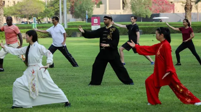 ताई ची का अभ्यास 