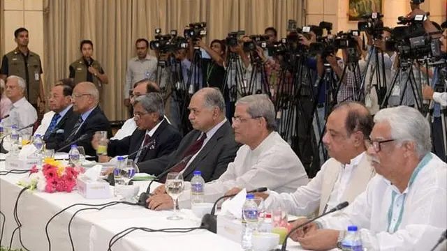 সরকারের সাথে বিএনপিসহ জাতীয় ঐক্যফ্রন্ট নেতাদের সংলাপে গ্রেফতার বন্ধ করার আশ্বাস দেয়া হয়