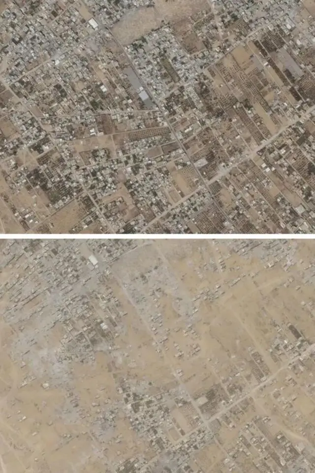 رفح بالأقمار الصناعية