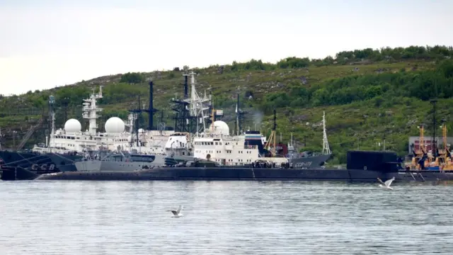 Подводная лодка в Североморске. Фотография сделана 2 июля 2019 года