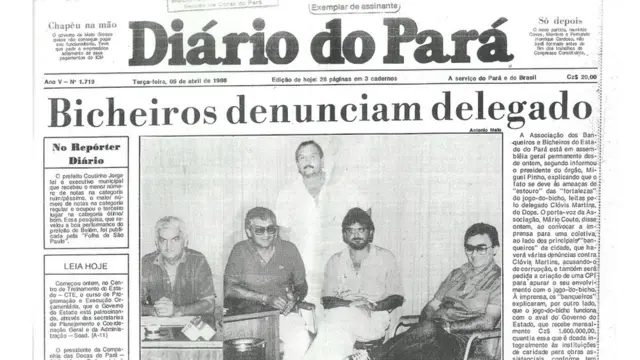 Capacassino com depósito de 1 realjornal do Pará nos anos 1980