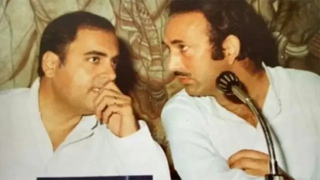 राजीव गांधी के साथ ग़ुलाम नबी आज़ाद