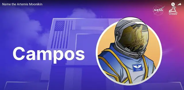 Nombre y dibujo de astronauta