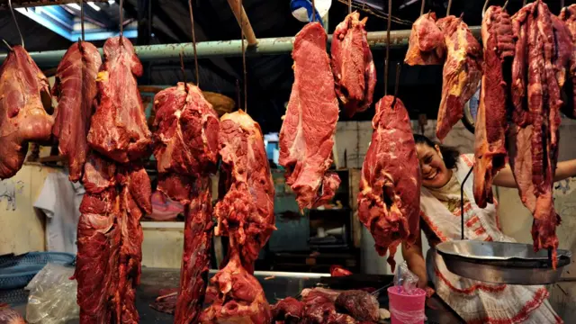 Venta de carne en Nicaragua