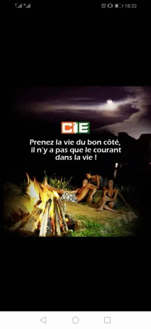congolais et ivoiriens s'amusent des fréquentes coupures d'électricité