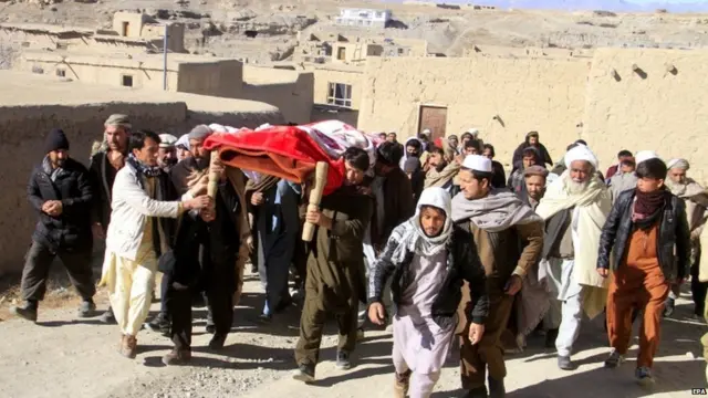 Funeral of journalist Rahmatullah Nekzad
