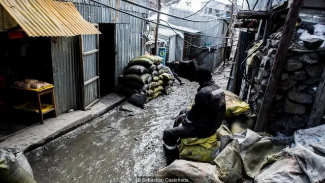 Gold mining town of La Rinconada, Peru