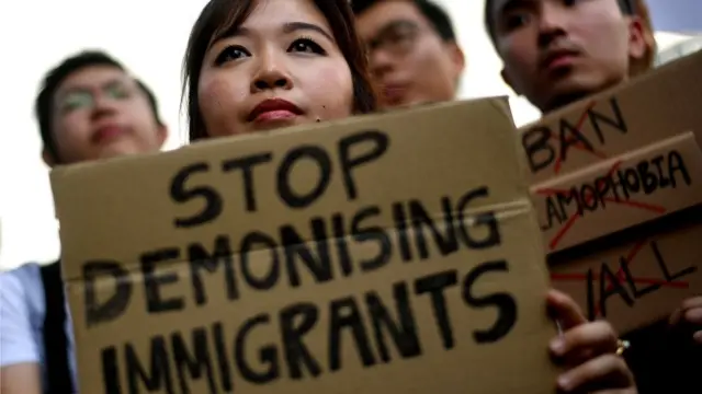 亚洲民众对禁令的抗议