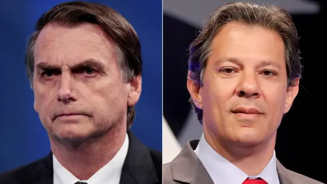 Jair Bolsonaro e Fernando Haddad