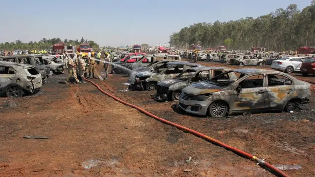 ਐਰੋ ਇੰਡੀਆ ਸ਼ੋਅ ਦੀ ਪਾਰਕਿੰਗ ਵਿੱਚ ਅੱਗ