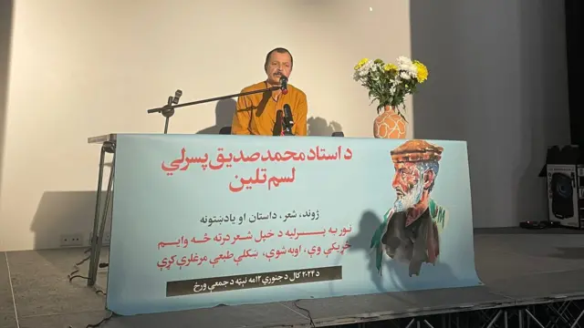 لیکوال عبدالوکیل سوله مل شینواری د محمد صدیق پسرلي د نثر پر ځانګړنو وغږېد.