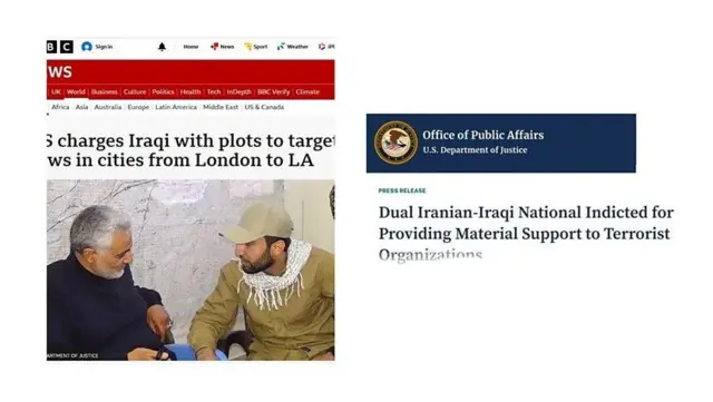 US JUSTICE GOVERNMENT WEBSITE, BBC