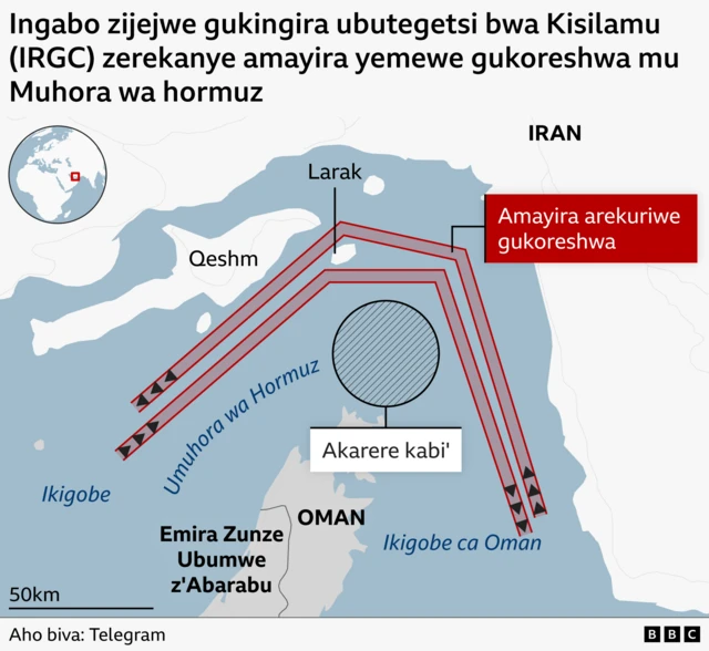 Amayira yemewe muri Hormuz