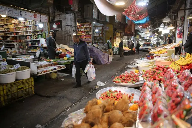 Un mercado de Irán.