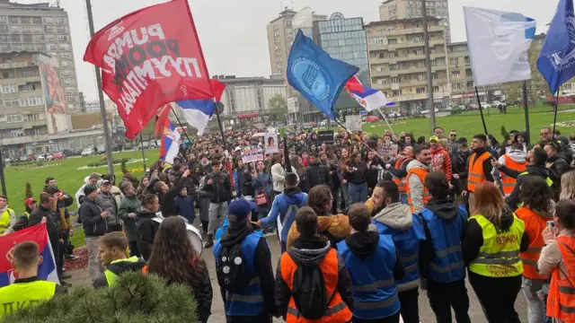 Protestni skup u Kragujevcu