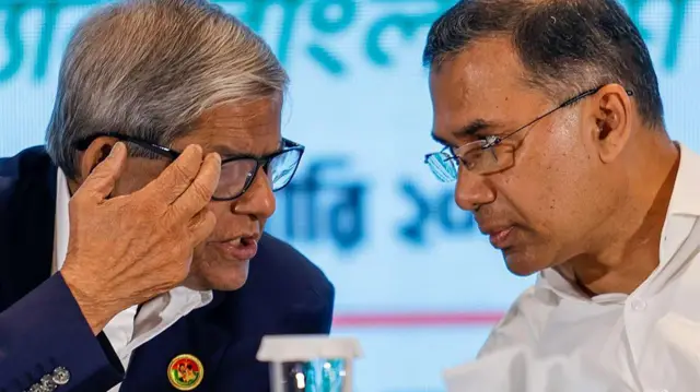 তারেক রহমান এবং মির্জা ফখরুল ইসলাম আলমগীর
