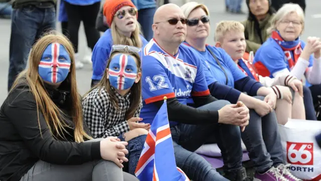Iceland football fans