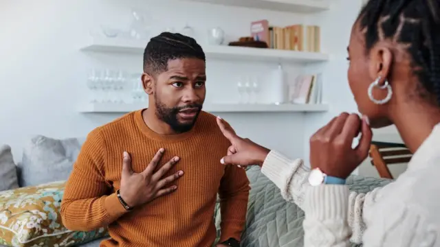 A man and a woman having an argument